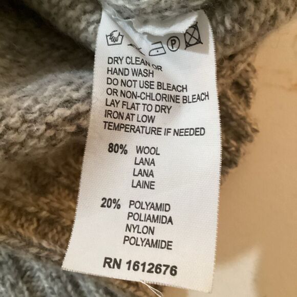 Blumarine UOMO Wool Blend Crew Neck Sweater Sz XL Gray Made in Italy - Picture 4 of 7